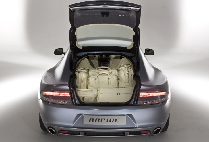 2012 Aston Martin Rapide Sedan 6.0 (470 HP) Touchtronic AT boot space and dimensions