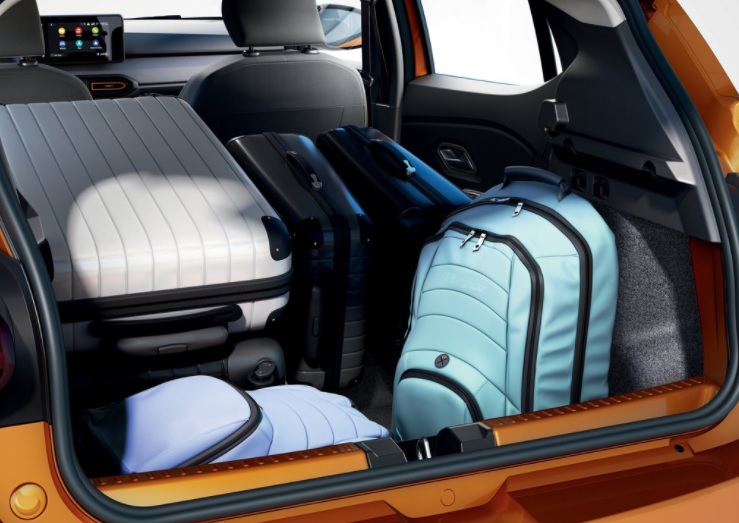 2021 Dacia Sandero Stepway Hatchback 1.0 Tce (90 HP) Prestige X-Tronic boot space and dimensions