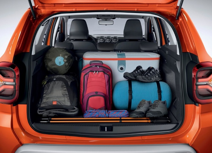 2022 Dacia Duster SUV 1.3 Turbo (150 HP) Prestige EDC boot space and dimensions