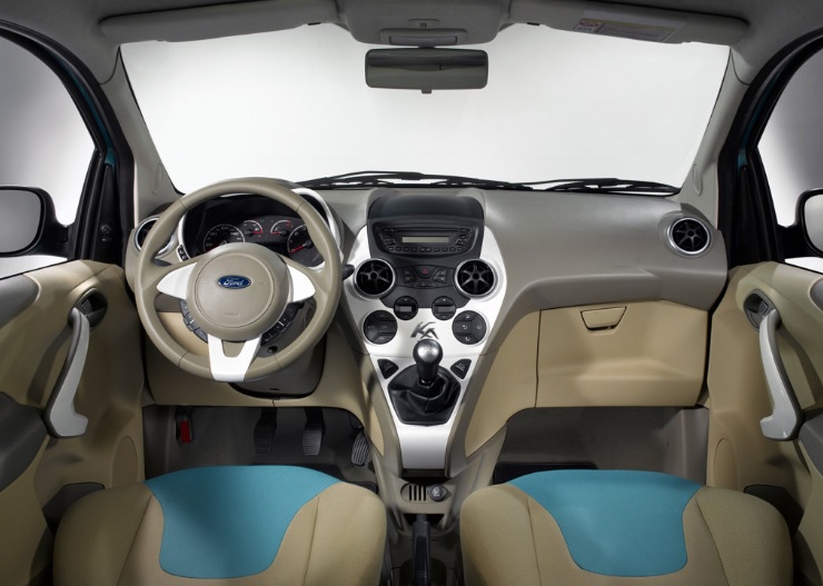 2010 Ford Ka Hatchback 1.2i (69 HP) Titanium Manual boot space and dimensions