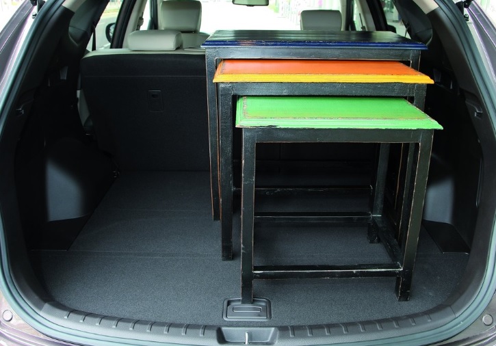 2015 Hyundai Santa Fe SUV 2.0 CRDi 4WD (184 HP) Executive Shiftronic boot space and dimensions