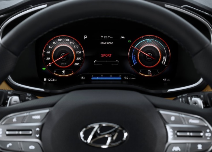 2021 Hyundai Santa Fe SUV 1.6 Hibrit (230 HP) Progressive AT boot space and dimensions