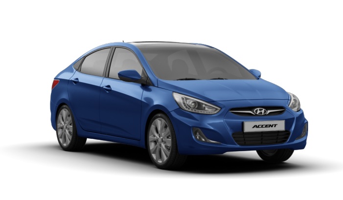 2016 Hyundai Accent Blue Sedan 1.4 (100 HP) Prime CVT boot space and dimensions