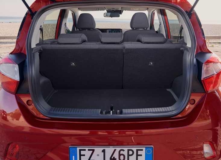 2022 Hyundai i10 Hatchback 1.0 MPI (67 HP) Jump Manual boot space and dimensions