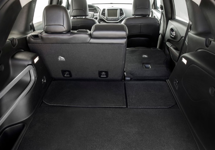 2016 Jeep Cherokee SUV 2.0 AWD (170 HP) Longitude 9ATX boot space and dimensions