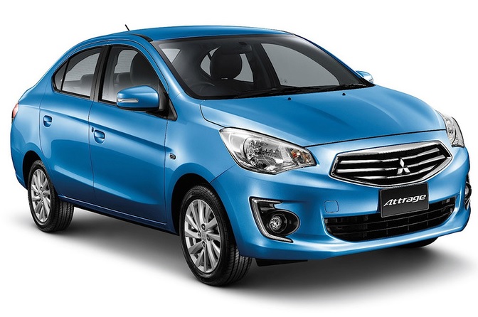 2014 Mitsubishi Attrage Sedan 1.2 (80 HP) Intense CVT boot space and dimensions