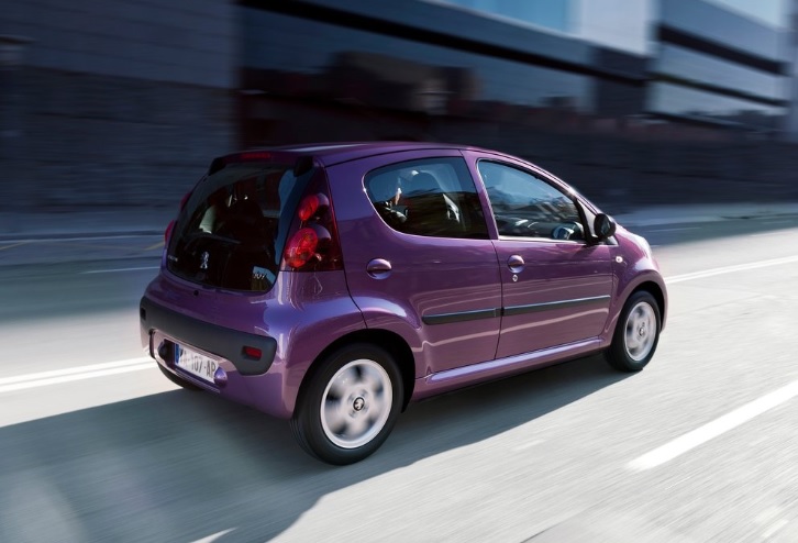 2013 Peugeot 107 Hatchback 1.0 (68 HP) Trendy 2-Tronic boot space and dimensions