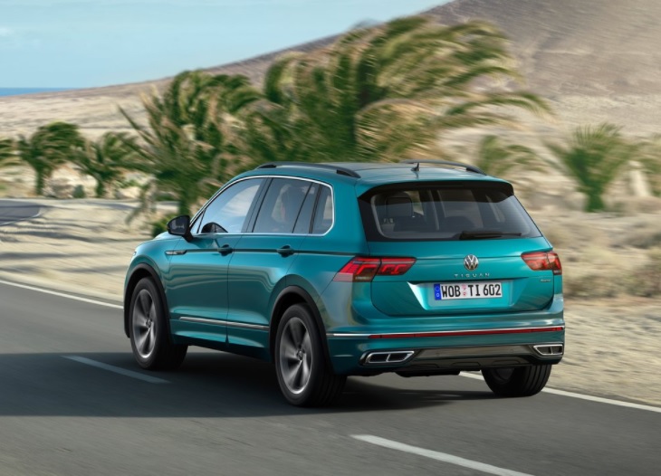 2021 Volkswagen Tiguan SUV 2.0 TDI 4MOTION (150 HP) R-Line DSG boot space and dimensions