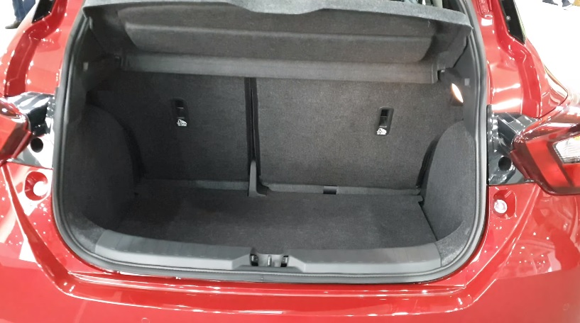 2022 Nissan Micra Hatchback 1.0 IGT (100 HP) Visia Manual boot space and dimensions
