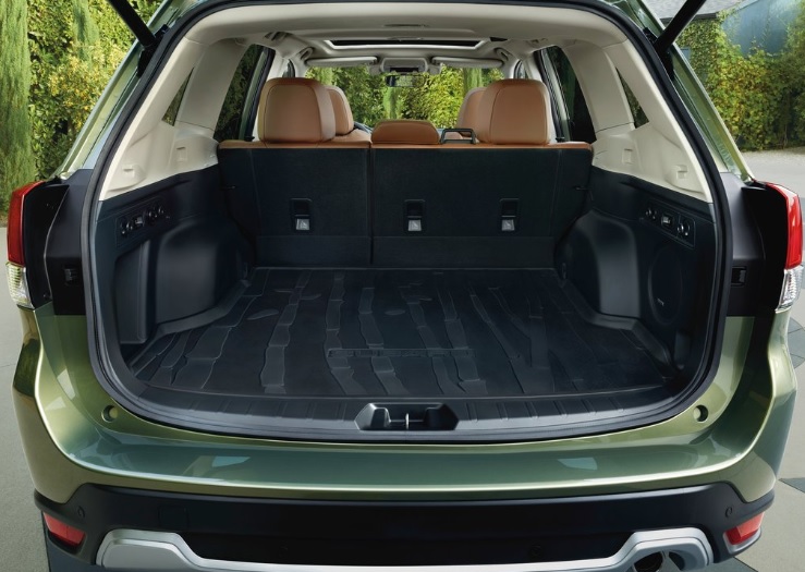 2023 Subaru Forester SUV 2.0 eBOXER (150 HP) Xclusive Black Lineartronic boot space and dimensions