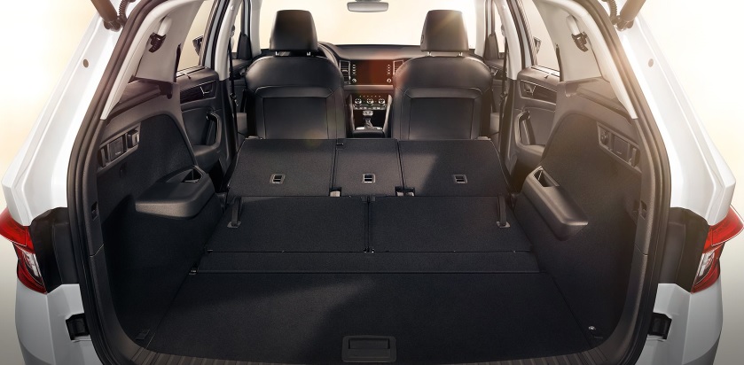 2019 Skoda Kodiaq SUV 1.5 TSI (150 HP) Ambition DSG boot space and dimensions