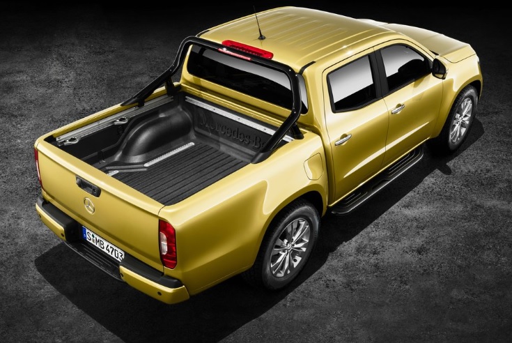 2017 Mercedes X-Class Pick Up 220d 4x2 (163 HP) Pure X Manual boot space and dimensions